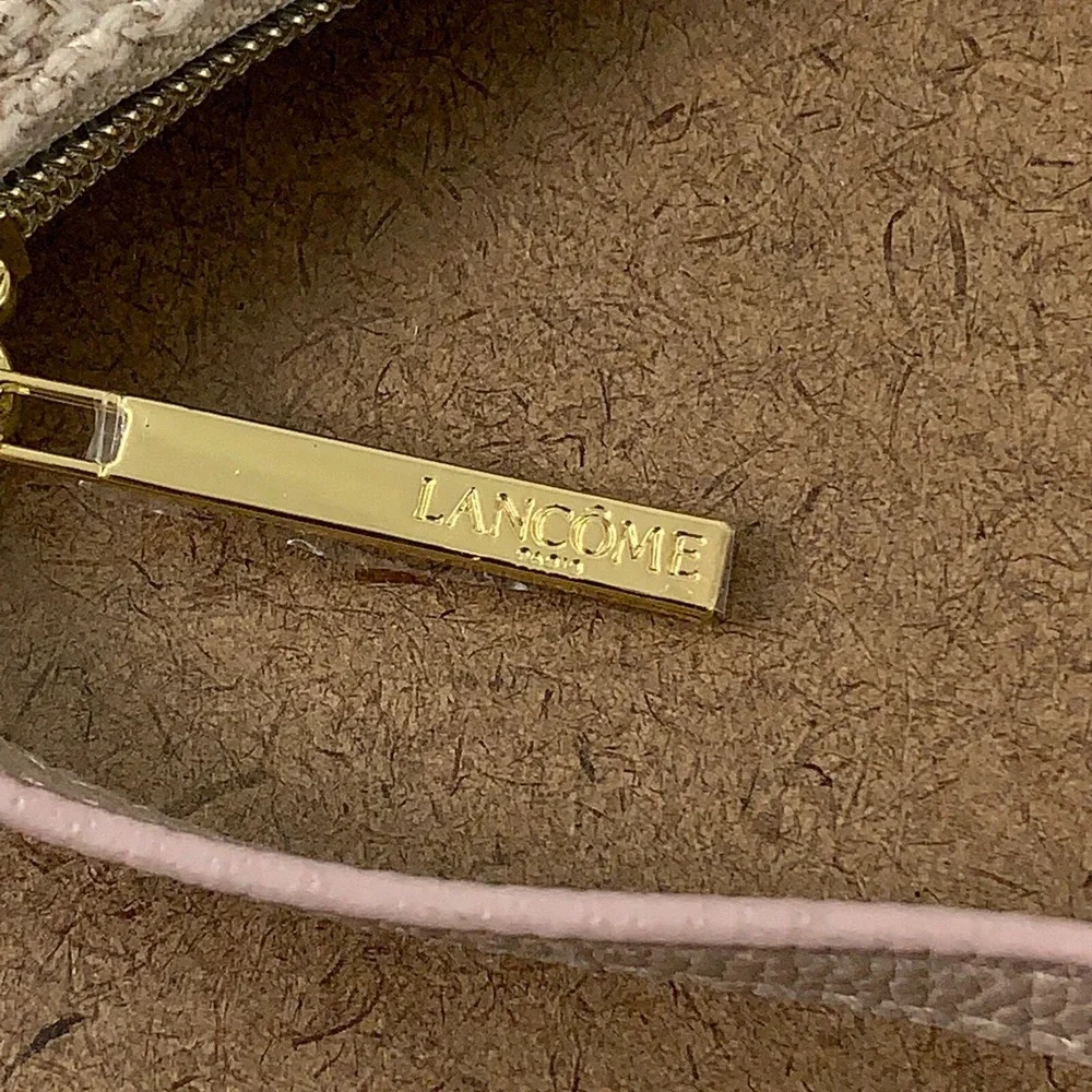 Lancôme Women's Small Tan Cloth Crossbody Purse New
